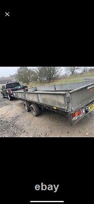 IFOR WILLIAMS 16ft TRAILER WITH RAMP WINCH TWIN AXLE CAR TRAILER