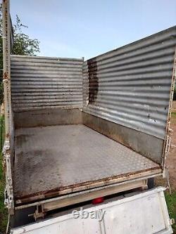 IFOR WILLIAMS 8F x 5FT TIPPER TIPPING TRAILER TWIN AXLE 2700KG with sides
