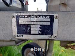 IFOR WILLIAMS 8F x 5FT TIPPER TIPPING TRAILER TWIN AXLE 2700KG with sides