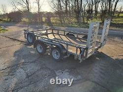 IFOR WILLIAMS GP106 GM TRAILER Twin Axle Plant Trailer Good Condition