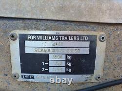 IFOR WILLIAMS GP106 GM TRAILER Twin Axle Plant Trailer Good Condition