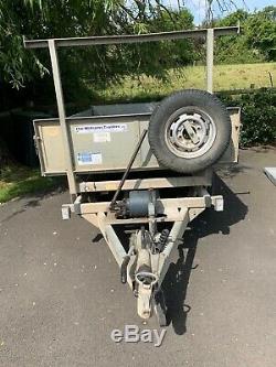 IFOR WILLIAMS TT85 TWIN AXLE TIPPING TRAILER good condition with loading ramps