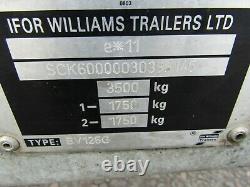 IFOR Williams Box Trailer Twin Axle Box Trailer, BV126G, VGC, 3500KG