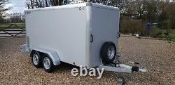 INDESPENSION TAV 5 BRAKED RAMP BOX VAN TRAILER 10FTx 5FT MOTORBIKE TWIN AXLE