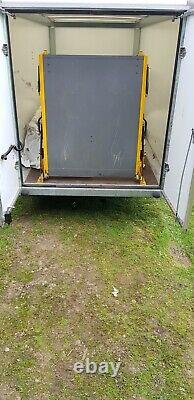 INDESPENSION TAV 5 BRAKED RAMP BOX VAN TRAILER 10FTx 5FT MOTORBIKE TWIN AXLE