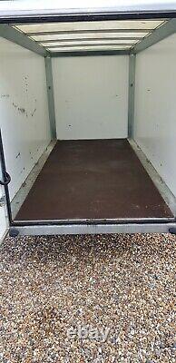 INDESPENSION TAV 5 BRAKED RAMP BOX VAN TRAILER 10FTx 5FT MOTORBIKE TWIN AXLE