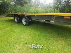 INDESPENSION TWIN AXLE CAR TRAILER FLAT BED TRAILER 16ft (Ifor Williams James)