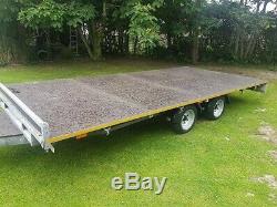 INDESPENSION TWIN AXLE CAR TRAILER FLAT BED TRAILER 16ft (Ifor Williams James)