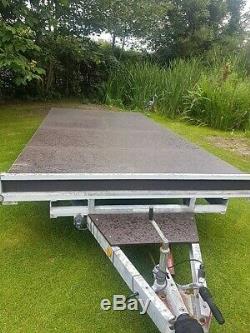 INDESPENSION TWIN AXLE CAR TRAILER FLAT BED TRAILER 16ft (Ifor Williams James)