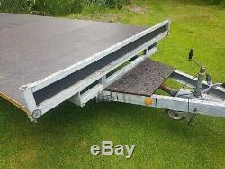 INDESPENSION TWIN AXLE CAR TRAILER FLAT BED TRAILER 16ft (Ifor Williams James)