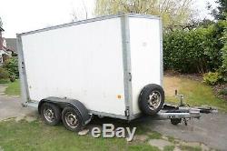 Ifor Williams 10'x8' twin Axle trailer with drop down tailgate
