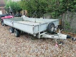 Ifor Williams 2 axle car transporter trailer with ramps