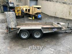 Ifor Williams 2017 GH1054BT 3.5 ton Twin Axle Plant Digger trailer beavertail
