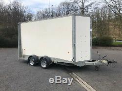 Ifor Williams BV126G 3500KG twin axle box trailer