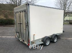 Ifor Williams BV126G 3500KG twin axle box trailer