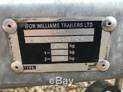 Ifor Williams Box Trailer Bv85g 2700kg Gross, Twin Axle Easy Tow Good Condition
