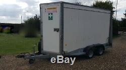 Ifor Williams Bv126 7ft Twin Axle 3500kg Box Trailer Ramp Or Twin Rear Doors