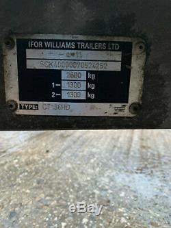Ifor Williams CT136HD Twin Axle Car Transporter trailer 2600
