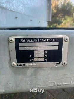 Ifor Williams GD 105 twin axle trailer (10 x 5)