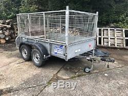 Ifor Williams GD 85 G Twin Axle trailer with caged sides 8 X 5