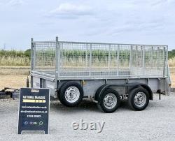Ifor Williams GD105 10ft Trailer Ramp & Mesh Sides Twin Axle Trailer Ivor