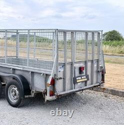 Ifor Williams GD105 10ft Trailer Ramp & Mesh Sides Twin Axle Trailer Ivor