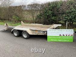 Ifor Williams GH94 Twin Axle Plant Trailer digger flatbed beavertail brian james