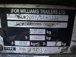 Ifor Williams GP106G Twin axle Plant Trailer 3500kg 10 x 6