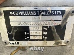 Ifor Williams GX106 Twin Axle Plant Trailer 3500kg