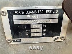 Ifor Williams GX84 plant trailer twin axle
