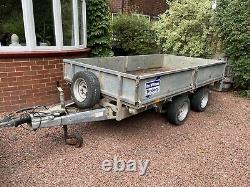 Ifor Williams LM105HD Drop Side Flat Bed Plant Trailer Twin Axle