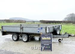 Ifor Williams LM126 12ft (3500kg) Flatbed Dropside Trailer Ivor Nugent Twin Axle