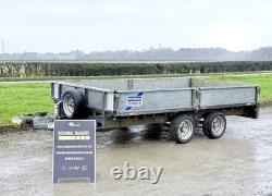 Ifor Williams LM126 12ft (3500kg) Flatbed Dropside Trailer Ivor Nugent Twin Axle