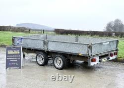 Ifor Williams LM126 12ft (3500kg) Flatbed Dropside Trailer Ivor Nugent Twin Axle