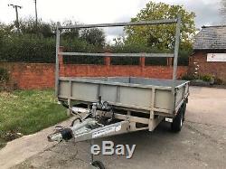 Ifor Williams LM126 Flat bed plant trailer twin axle 3500kg 12ft NO VAT
