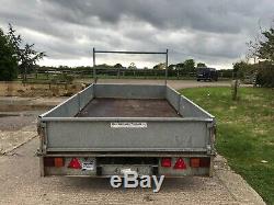 Ifor Williams LM126 Flat bed plant trailer twin axle 3500kg 12ft NO VAT