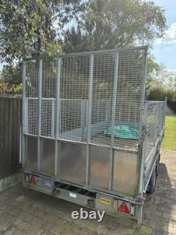 Ifor Williams LM146 14ft 3500kg Dropside Twin Axle Trailer with Mesh Sides Used