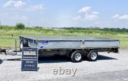 Ifor Williams LM146 14ft (3500kg) Flatbed Dropside Trailer Ivor Nugent Twin Axle