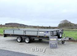 Ifor Williams LM166 16ft (3500kg) Twin Axle Dropside Trailer Ivor LM146 LM186