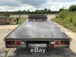 Ifor Williams LM166 Flat bed plant trailer twin axle 3500kg 16ft