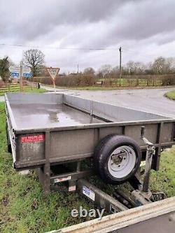 Ifor Williams LM166 Twin Axle Flatbed Trailer Dropsides 16ft x 6ft. Led Lights