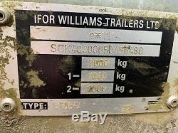 Ifor Williams LT85G Twin Axle Drop Side TRAILER 2000kg