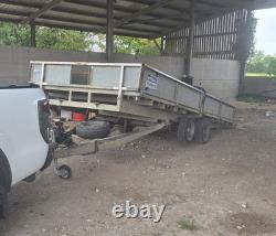 Ifor Williams M1608 Twin Axle Tilting Drop Side Trailer