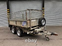 Ifor Williams Tipper Trailer Caged Sides Twin Axle Braked 8ft x 5ft TT85G