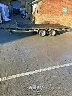 Ifor Williams Trailer, Flatbed, 3500kg, Twin Axle, Galvanised, Car, Transporter