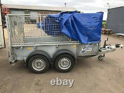 Ifor Williams Trailer GD84G Twin Axle Garden Utility With Cover Ramp Mesh Sides