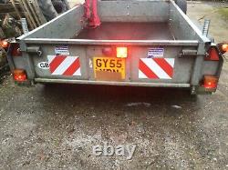 Ifor Williams Trailer Gd85g Twin Axle Many New Extras Electric Hoist/crane Winch