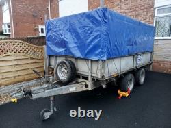 Ifor Williams Twin Axle Trailer 10ft x 5.5ft Cage Sides And Canopy Cover