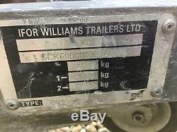 Ifor Williams Twin Axle Trailer with Ladder Rack (GD85)