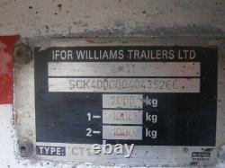 Ifor Williams flatbed trailer